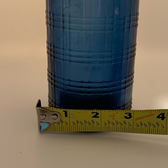 Cobalt blue glass bottle. Made in Spain. Recycled glass. - Picture 8 of 8